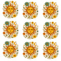 Celestial Sun Face Inglaze Ceramic Decals, Food Safe & Dishwasher Safe, Cone 04-6