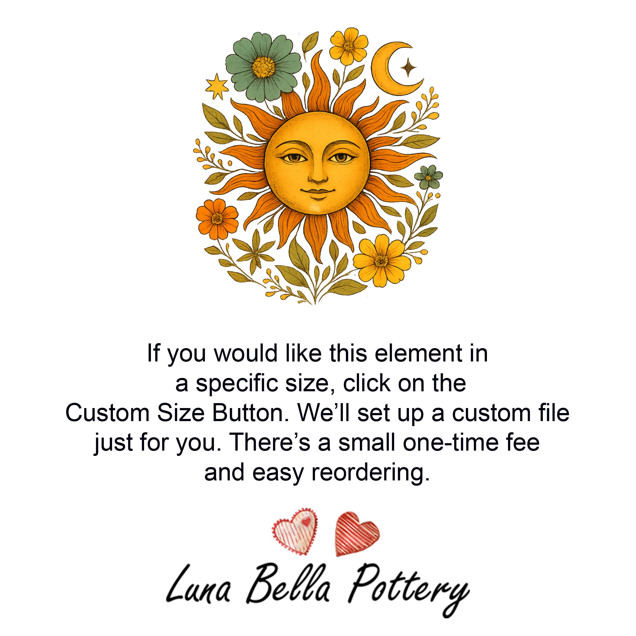 Celestial Sun Face Inglaze Ceramic Decals, Food Safe & Dishwasher Safe, Cone 04-6